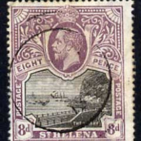 St Helena 1912-16 KG5 Pictorial 8d cds used SG78