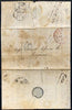 Great Britain 1834 pre-stamp entire London to Congnac (torn on opening) with str/line Grenville St & Cognac cds on back.