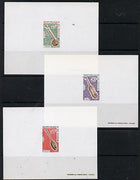 Niger Republic 1971 Instruments unmounted mint set of 3 deluxe imperforate miniature sheets