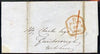 Great Britain 1840 pre-stamp PAID handstamp on wrapper to Yorkshire