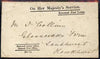 Great Britain 1872 Return Paid OHMS cover