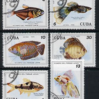 Cuba 1978 Fish cto set of 6, SG 2460-65*