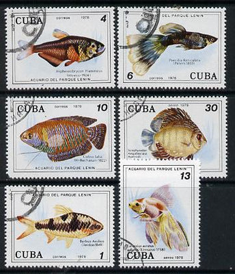 Cuba 1978 Fish cto set of 6, SG 2460-65*