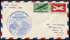 United States 1947 First Flight cover to Karachi, India with special FAM 18 cachet