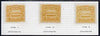 Solomon Islands 1907 Large Canoe 2.5d yellow, three mounted mint copies representing the three types with descriptions, SG4