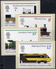 Great Britain 1975 150th Anniversary of Public Railways set of 4 PHQ cards unused and mainly fine (very slight corner dent on 7p & 8p) cat £70