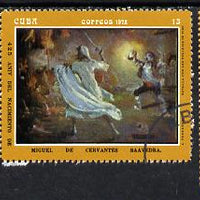 Cuba 1972 Cervantes Birth Anniversary (Paintings by Fernandez) cto set of 3, SG 1966-68*