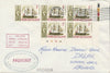 Norfolk Island used in Wilmington (California) 1968 Paquebot cover to England carried on SS Arcadia with various paquebot and ships cachets