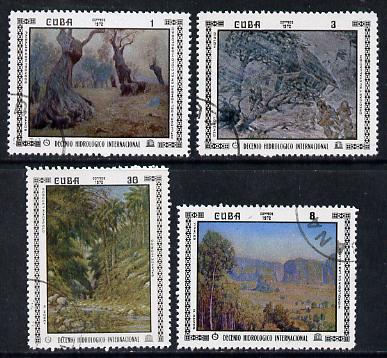 Cuba 1972 Hydrological Decade cto set of 4 (Paintings), SG 1955-58*