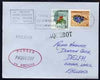 Jamaica used in Dakar (Senegal) 1968 Paquebot cover to England carried on SS Arcadia with various paquebot and ships cachets