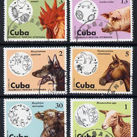 Cuba 1975 Veterinary Medicine cto set of 6, SG 2248-53*