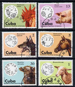 Cuba 1975 Veterinary Medicine cto set of 6, SG 2248-53*