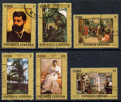 Cuba 1976 Cuban Paintings cto set of 6, SG 2312-17*