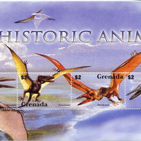 Grenada 2005 Prehistoric Animals perf sheetlet containing 4 values unmounted mint, SG MS 2026
