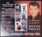 Gambia 2005 70th Birth Anniversary of Elvis Presley perf sheetlet containing 6 values unmounted mint, SG 4793-97