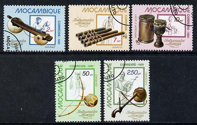 Mozambique 1981 Musical Instruments cto set of 5, SG 864-68*