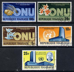 Togo 1966 UNO Anniversary cto set of 5, SG 440-44*