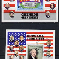 Grenada - Grenadines 1976 USA Bicentenary set of 2 m/sheets cto used, SG MS 102