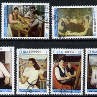 Cuba 1977 Paintings by Jorge Arche cto set of 6, SG 2391-96*