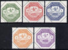 Turkey 1898 Military Post complete set of 5, very fine mounted mint or unused, SG M162-6