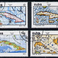 Cuba 1973 Maps of Cuba cto set of 4, SG 2082-85*