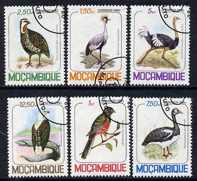Mozambique 1980 Birds cto set of 6, SG 832-37*