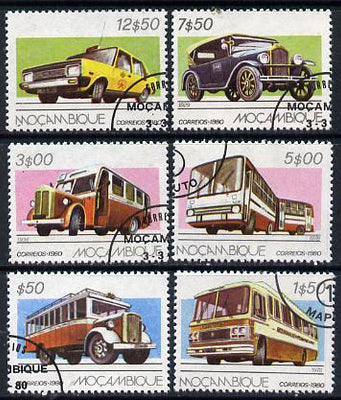 Mozambique 1980 Road Transport cto set of 6 SG 803-08*