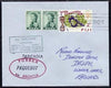 Fiji used in Perth (Western Australia) 1968 Paquebot cover to England carried on SS Arcadia with various paquebot and ships cachets