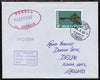 Belgium used in Lisbon (Portugal) 1968 Paquebot cover to England carried on SS Arcadia with various paquebot and ships cachets