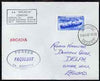 India used in Cape Town (South Africa) 1967 Paquebot cover to England carried on SS Arcadia with various paquebot and ships cachets