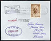 India used in Dakar (Senegal) 1968 Paquebot cover to England carried on SS Arcadia with various paquebot and ships cachets