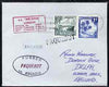 Nauru used in Dakar (Senegal) 1968 Paquebot cover to England carried on SS Arcadia with various paquebot and ships cachets