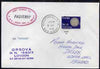 Portugal used in Cristobal (Canal Zone) 1970 Paquebot cover to England carried on SS Orsova with various paquebot and ships cachets