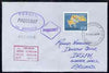 Portugal used in Sydney (New South Wales) 1968 Paquebot cover to England carried on SS Arcadia with various paquebot and ships cachets