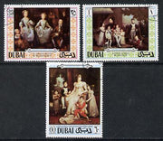 Dubai 1970 Children's Day (Paintings) perf set of 3 cto used, SG 359-61*