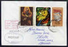 Panama used in Cape Town (South Africa) 1968 Paquebot cover to England carried on SS Arcadia with various paquebot and ships cachets