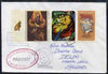 Panama used in Funchal (Portugal) 1968 Paquebot cover to England carried on SS Arcadia with various paquebot and ships cachets