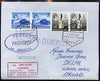 Trinidad & Tobago used in Tenerife 1967 Paquebot cover to England carried on SS Arcadia with various paquebot and ships cachets
