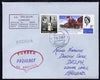 Trinidad & Tobago used in Funchal (Portugal) 1967 Paquebot cover to England carried on SS Arcadia with various paquebot and ships cachets