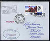 Trinidad & Tobago used in Casablanca (Morocco) 1968 Paquebot cover to England carried on SS Arcadia with various paquebot and ships cachets