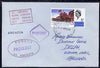 Trinidad & Tobago used in Sydney (New South Wales) 1968 Paquebot cover to England carried on SS Arcadia with various paquebot and ships cachets