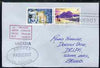 French Polynesia used in Perth (Western Australia) 1968 Paquebot cover to England carried on SS Arcadia with various paquebot and ships cachets