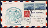 United States 1949 First Flight cover to Switzerland (New York to Zurich) with special FAM 27 cachet
