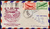 United States 1947 Round the World Flight cover San Francisco to Honolulu to Guam to Calcutta with special FAM 14 cachet