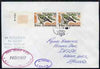 Luxembourg used in Lisbon (Portugal) 1970 Paquebot cover to England carried on SS Chusan with various paquebot and ships cachets