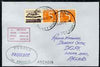 Netherlands used in Auckland (New Zealand) 1968 Paquebot cover to England carried on SS Arcadia with various paquebot and ships cachets