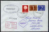 Netherlands used in Sydney (New South Wales) 1968 Paquebot cover to England carried on SS Arcadia with various paquebot and ships cachets