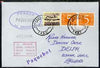 Netherlands used in Tarragona (Spain) 1968 Paquebot cover to England carried on SS Arcadia with various paquebot and ships cachets