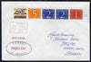 Netherlands used in Perth (Western Australia) 1968 Paquebot cover to England carried on SS Arcadia with various paquebot and ships cachets