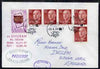 Spain used in Lisbon (Portugal) 1970 Paquebot cover to England carried on SS Chusan with various paquebot and ships cachets
